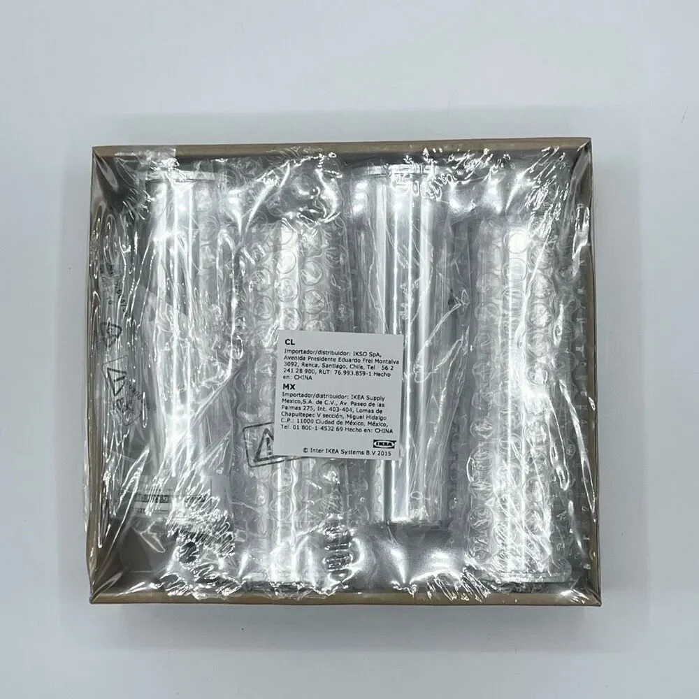 IKEA LANDSKRONA silver chair sofa legs - Set of 4 - brand new 15cm